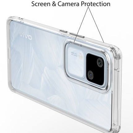 Mobizang Shield Clear Acrylic Back Shock Proof Case Cover for Vivo V30 (5G) / Vivo 30 Pro (5G) (Transparent)