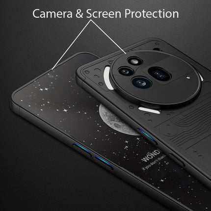 Mobizang Double Dip Full 360 Protection Back Case Cover for Nothing Phone 3A Pro (Black)