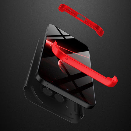 Kapa Double Dip Full 360 Protection Back Case Cover for Nothing Phone 2A (Black-Red)