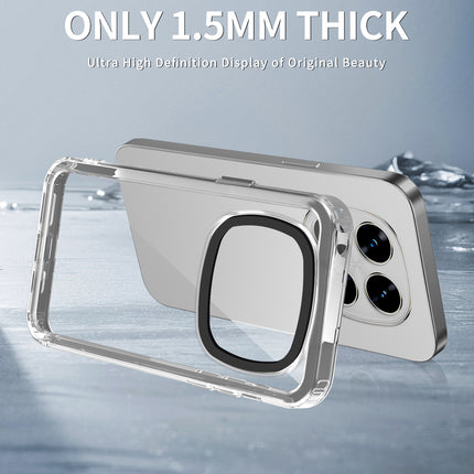 Mobizang Warrior Acrylic Clear Back Cover For Redmi Note 14 Pro (5G) | Slim Shockproof [Military Grade Protection] Hybrid Bumper Case (Clear Sides)