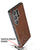 Mobizang Tux Leather Back Cover for Samsung Galaxy S25 Ultra | Slim Shockproof Camera Protection Bumper Case (Brown)