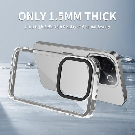 Mobizang Warrior Acrylic Clear Back Cover For Iqoo Z9S Pro (5G) | Slim Shockproof [Military Grade Protection] Hybrid Bumper Case (Transparent Sides)