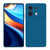 Mobizang Matte Protective Lens Flexible Back Cover for Poco X6 Neo (5G) | Slim Silicone with Soft Lining Shockproof Full Body Bumper Case (Blue)