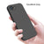 Mobizang Matte Protective Lens Flexible Back Cover for Apple iPhone 16E | Slim Silicone with Soft Lining Shockproof Full Body Bumper Case (Black)