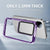 Mobizang Warrior Acrylic Clear Back Cover For Vivo V40E / iQOO Z9S | Slim Shockproof [Military Grade Protection] Hybrid Bumper Case (Purple Sides)