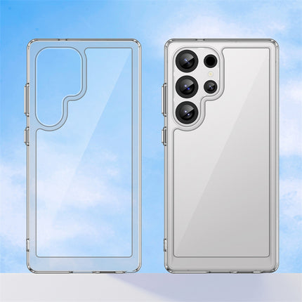 Mobizang Unicorn Acrylic Clear Back Cover For Samsung Galaxy S25 Ultra | Slim Shockproof [Military Grade Protection] Hybrid Bumper Case (Clear Sides)