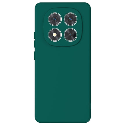 Mobizang Matte Protective Lens Flexible Back Cover for Redmi Note 14 Pro (5G) | Slim Silicone with Soft Lining Shockproof Full Body Bumper Case (Green)