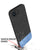 Mobizang Soft Fabric & Leather Hybrid Protective Back Cover for Apple iPhone 16E | Shockproof Slim Hard Anti Slip Back Case (Black,Blue)