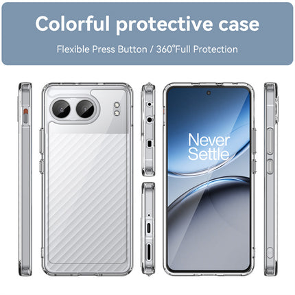 Mobizang Unicorn Acrylic Clear Back Cover For OnePlus Nord 4 | Slim Shockproof [Military Grade Protection] Hybrid Bumper Case (Clear Sides)