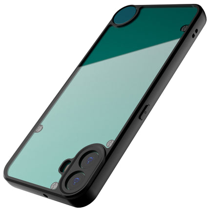 Mobizang Hawkeye Clear Back Cover for Nothing CMF Phone 1 | Camera Lens Protector Shockproof Slim Clear Case Cover (Black)
