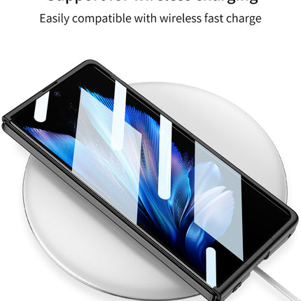 Mobizang Ultra Thin + Wireless Charging Magsafe Back Case for  Vivo X Fold 3 PRO | Full Body Protection Hard Back Cover, Black
