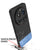 Mobizang Soft Fabric & Leather Hybrid Protective Back Cover for Xiaomi 15 Ultra | Shockproof Slim Hard Anti Slip Back Case (Black,Blue)