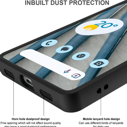 Mobizang Hawkeye Clear Back Cover for OnePlus 12R | Camera Lens Protector Shockproof Slim Clear Case Cover (Black Sides)