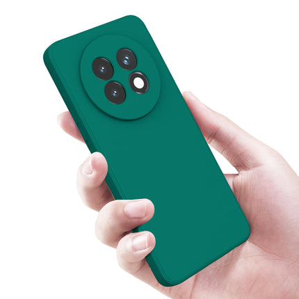 Mobizang Matte Protective Lens Flexible Back Cover for Realme 13 PRO / 13 PRO PLUS | Slim Silicone with Soft Lining Shockproof Full Body Bumper Case (Green)