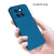 Mobizang Matte Protective Lens Flexible Back Cover for Xiaomi 14 (5G) | Slim Silicone with Soft Lining Shockproof Full Body Bumper Case (Blue)