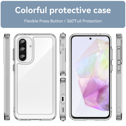 Mobizang Unicorn Acrylic Clear Back Cover For Samsung Galaxy A56 | Slim Shockproof [Military Grade Protection] Hybrid Bumper Case (Clear Sides)