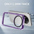 Mobizang Warrior Acrylic Clear Back Cover For Realme 14 Pro+ (Plus) 5G | Slim Shockproof [Military Grade Protection] Hybrid Bumper Case (Purple Sides)