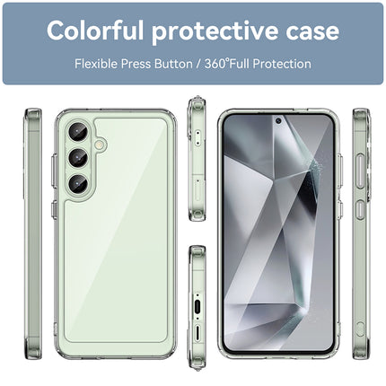 Mobizang Unicorn Acrylic Clear Back Cover For Samsung Galaxy S24 FE | Slim Shockproof [Military Grade Protection] Hybrid Bumper Case (Clear Sides)