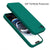 Mobizang Matte Protective Lens Flexible Back Cover for Apple iPhone 16E | Slim Silicone with Soft Lining Shockproof Full Body Bumper Case (Green)