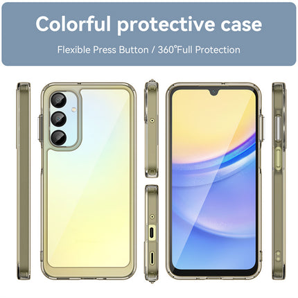 Mobizang Unicorn Acrylic Clear Back Cover For Samsung Galaxy A16 | Slim Shockproof [Military Grade Protection] Hybrid Bumper Case (Grey Sides)