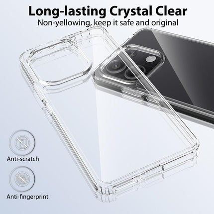 Mobizang Shield Clear Acrylic Back Shock Proof Case Cover for Redmi Note 13 PRO (Transparent)