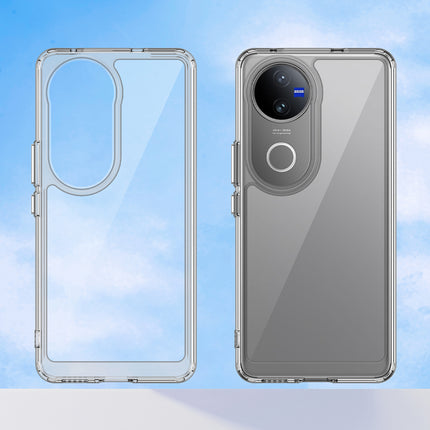 Mobizang Unicorn Acrylic Clear Back Cover For Vivo V50 / V50E 5G | Slim Shockproof [Military Grade Protection] Hybrid Bumper Case (Clear Sides)