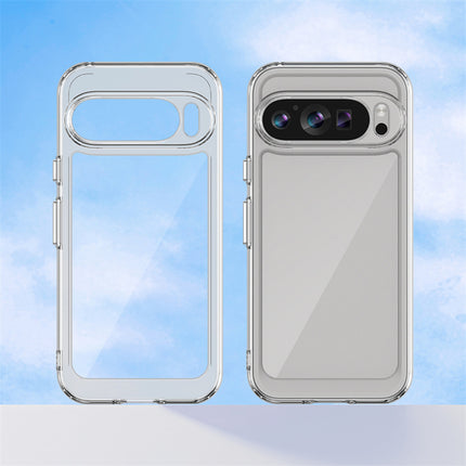 Mobizang Unicorn Acrylic Clear Back Cover For Pixel 9 PRO | Slim Shockproof [Military Grade Protection] Hybrid Bumper Case (Clear Sides)