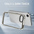 Mobizang Warrior Acrylic Clear Back Cover For Apple iPhone 16E | Slim Shockproof [Military Grade Protection] Hybrid Bumper Case (Grey Sides)