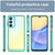 Mobizang Unicorn Acrylic Clear Back Cover For Samsung Galaxy A16 | Slim Shockproof [Military Grade Protection] Hybrid Bumper Case (Blue Sides)