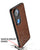Mobizang Tux Leather Back Cover for Vivo V50 5G | Slim Shockproof Camera Protection Bumper Case (Brown)