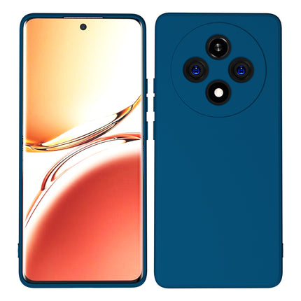 Mobizang Matte Protective Lens Flexible Back Cover for Oppo F27 Pro / Oppo F27 Pro Plus | Slim Silicone with Soft Lining Shockproof Full Body Bumper Case (Blue)