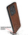 Mobizang Tux Leather Back Cover for Redmi Note 14 (5G) | Slim Shockproof Camera Protection Bumper Case (Brown)
