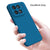 Mobizang Matte Protective Lens Flexible Back Cover for Xiaomi 15 5G | Slim Silicone with Soft Lining Shockproof Full Body Bumper Case (Blue)