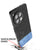 Mobizang Soft Fabric & Leather Hybrid Protective Back Cover for OnePlus 12R | Shockproof Slim Hard Anti Slip Back Case (Black,Blue)