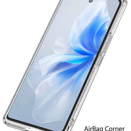 Mobizang Shield Clear Acrylic Back Shock Proof Case Cover for Vivo V30 (5G) / Vivo 30 Pro (5G) (Transparent)