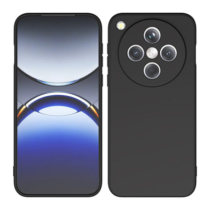 Mobizang Matte Protective Lens Flexible Back Cover for Oppo Find X8 | Slim Silicone with Soft Lining Shockproof Full Body Bumper Case (Black)