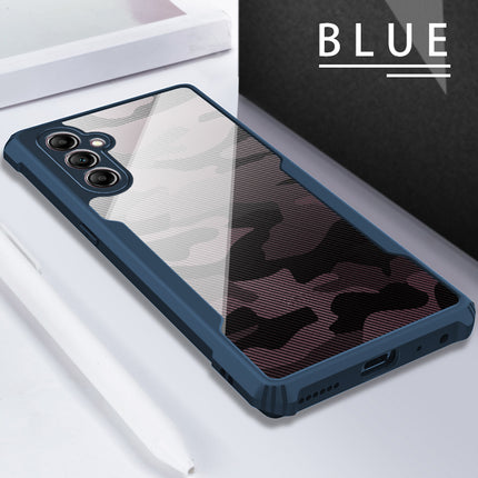 Mobizang Beetle Camouflage Back Cover for Samsung Galaxy A55 (5G) | [Military Grade Protection] Shock Proof Slim Hybrid Bumper Case (Blue)