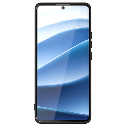 Mobizang Matte Protective Lens Flexible Back Cover for Redmi Note 14 Pro (5G) | Slim Silicone with Soft Lining Shockproof Full Body Bumper Case (Black)