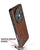 Mobizang Tux Leather Back Cover for Oppo Find X8 Pro | Slim Shockproof Camera Protection Bumper Case (Brown)