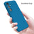 Mobizang Matte Protective Lens Flexible Back Cover for Samsung Galaxy S25 | Slim Silicone with Soft Lining Shockproof Full Body Bumper Case (Blue)