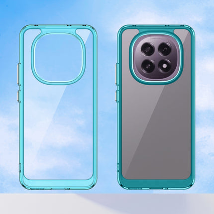 Mobizang Unicorn Acrylic Clear Back Cover For Oppo F29 5G | Slim Shockproof [Military Grade Protection] Hybrid Bumper Case (Blue Sides)