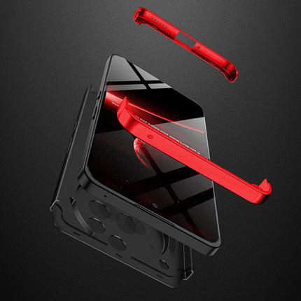 Mobizang Double Dip Full 360 Protection Back Case Cover for Nothing Phone 3A Pro (Red,Black)