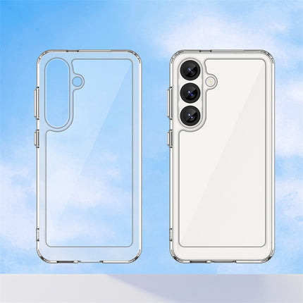 Mobizang Unicorn Acrylic Clear Back Cover For Samsung Galaxy S25 Plus | Slim Shockproof [Military Grade Protection] Hybrid Bumper Case (Clear Sides)