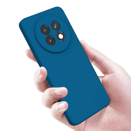 Mobizang Matte Protective Lens Flexible Back Cover for Realme 13 PRO / 13 PRO PLUS | Slim Silicone with Soft Lining Shockproof Full Body Bumper Case (Blue)