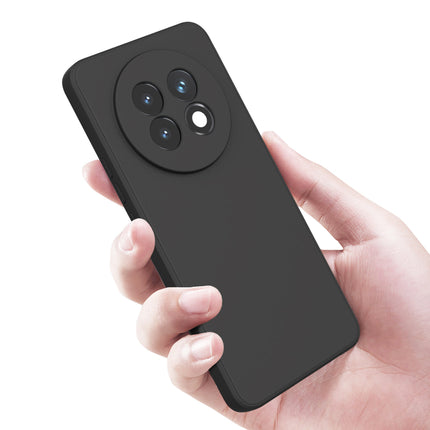 Mobizang Matte Protective Lens Flexible Back Cover for Realme 13 PRO / 13 PRO PLUS | Slim Silicone with Soft Lining Shockproof Full Body Bumper Case (Black)
