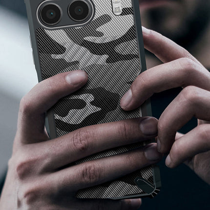 Mobizang Bull Camouflage Back Cover for OnePlus Nord 4 | [Military Grade Protection] Shock Proof Slim Hybrid Bumper Case (Black)