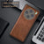 Kapa Tux Leather Back Cover for Vivo X100 Pro (5G) | Slim Shockproof Camera Protection Bumper Case (Brown)