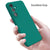 Mobizang Matte Protective Lens Flexible Back Cover for Samsung Galaxy S25 | Slim Silicone with Soft Lining Shockproof Full Body Bumper Case (Green)