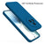 Mobizang Matte Protective Lens Flexible Back Cover for Realme 14 Pro+ (Plus) 5G | Slim Silicone with Soft Lining Shockproof Full Body Bumper Case (Blue)