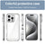 Mobizang Unicorn Acrylic Clear Back Cover For Apple iPhone 16 Pro | Slim Shockproof [Military Grade Protection] Hybrid Bumper Case (Clear Sides)